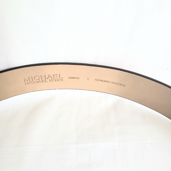 NWT authentic MK genuine leather gold buckle belt - Picture 5 of 5